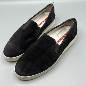 Prada Black Slip-On Sneakers